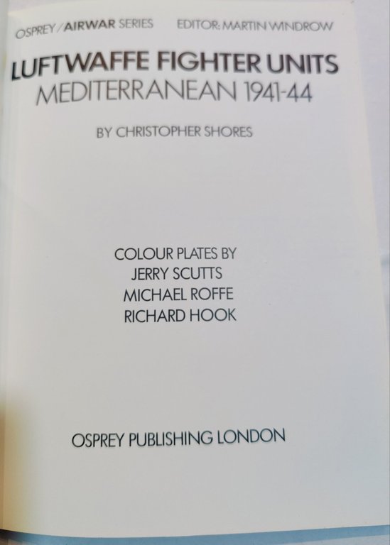 Luftwaffe fighter units - Mediterranean 1941/44