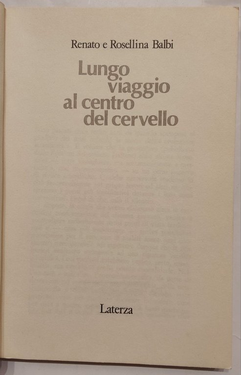 Lungo viaggio al centro del cervello