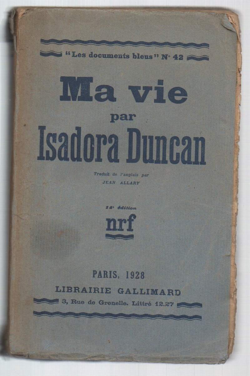 MA VIE PAR ISADORA DUNCAN (1928)