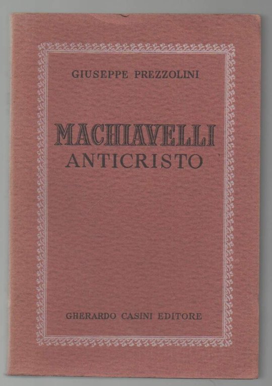 MACHIAVELLI ANTICRISTO (1954)