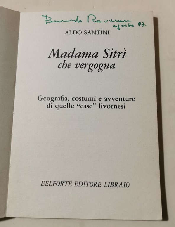 Madama Sitri' che vergogna