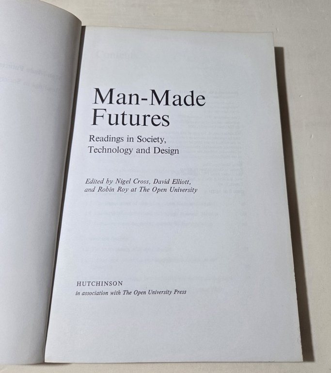 Man-made Futures: Readings in Society, Technology and Design