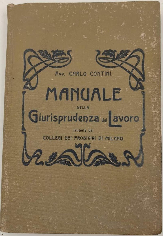 MANUALE DELLA GIURISPRUDENZA DEL LAVORO ISTITUITA DAI COLLEGI DEI PROBIVIRI …