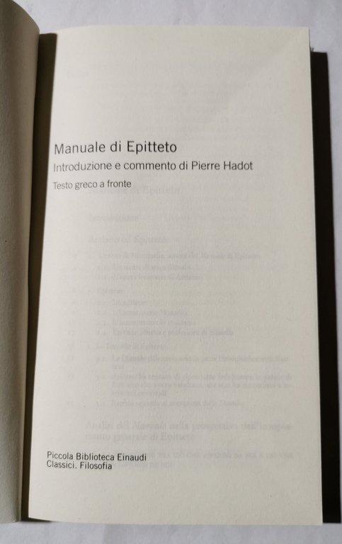 Manuale di Epitteto