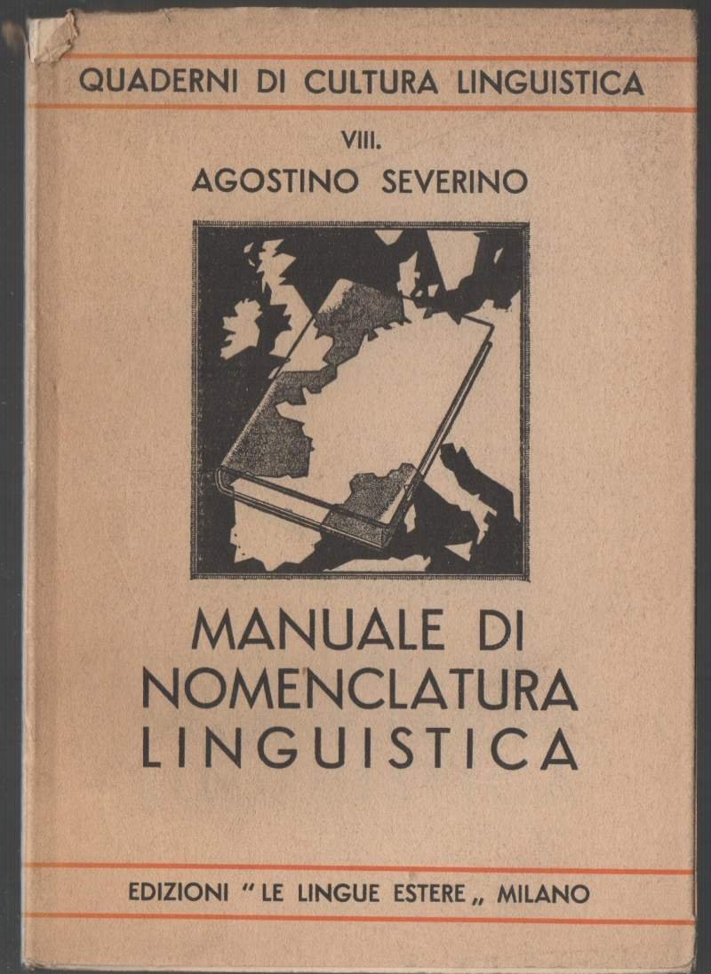 MANUALE DI NOMENCLATURA LINGUISTICA (1927)