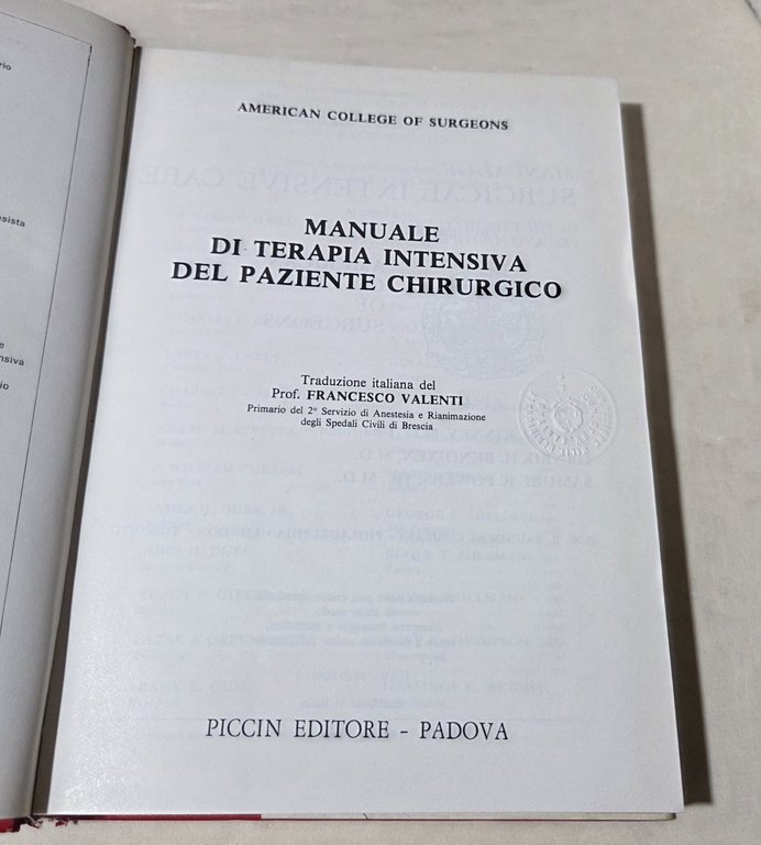 Manuale di terapia intensiva del paziente chirurgico | Immagine Gallery 2