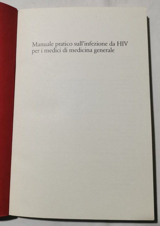 Manuale pratico sull'infezione da HIV per i medici di medicina …