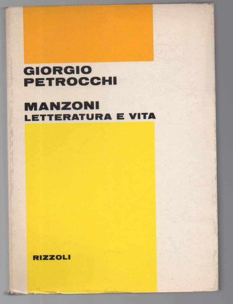 MANZONI letteratura e vita (1971)