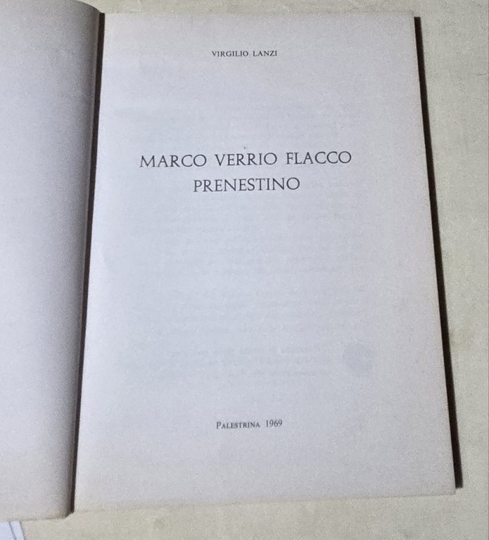 Marco Verrio Flacco Prenestino