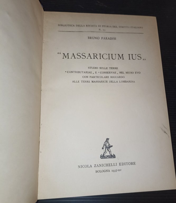 "Massaricium ius" Studio sulle terre "contributariae " e "conservae" nel …