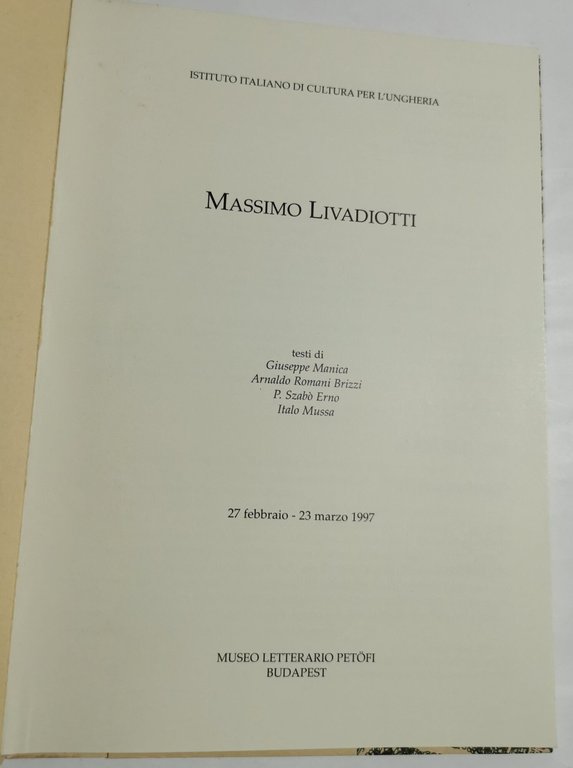 Massimo Livadiotti | Immagine Gallery 2
