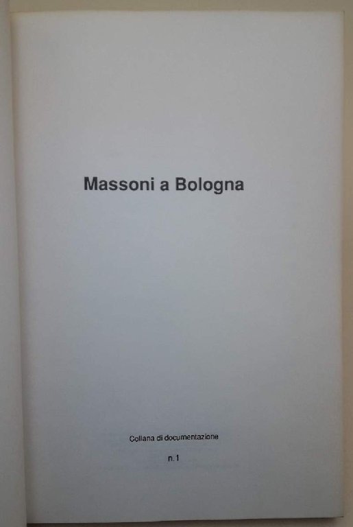 MASSONI A BOLOGNA (1989)