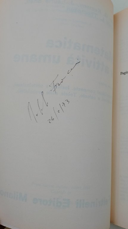 Matematica ed attivita' umane- 2 voll.