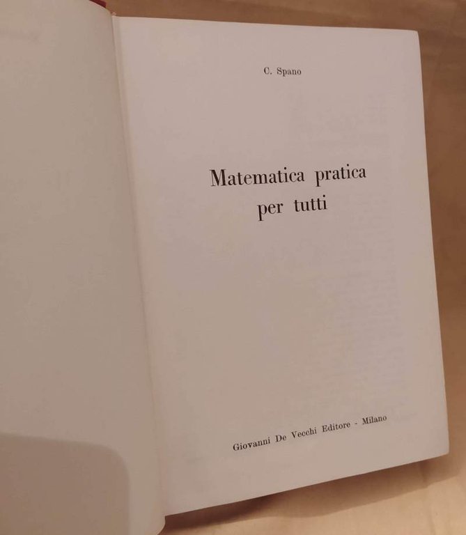 MATEMATICA PRATICA PER TUTTI (1966)