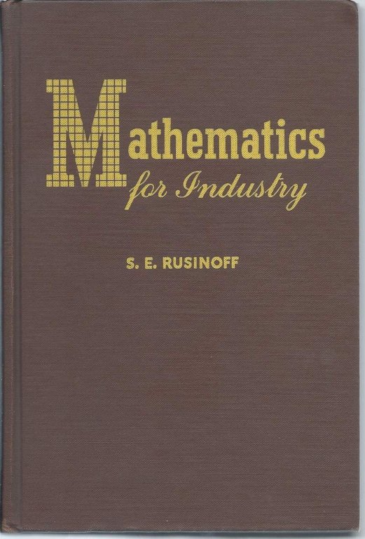 MATHEMATICS FOR INDUSTRY