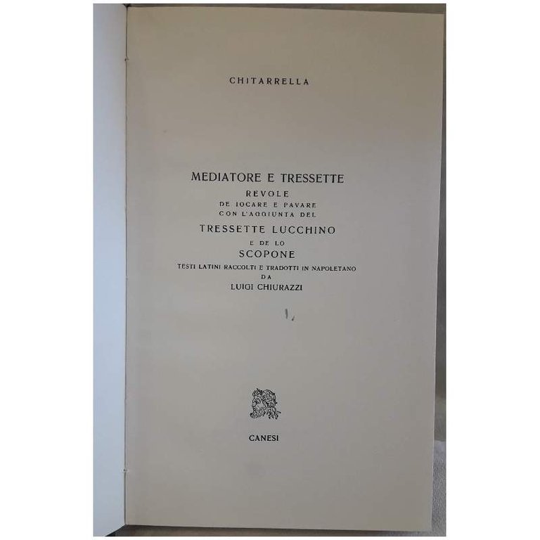 MEDIATORE E TRESSETTE-REVOLE DE IOCARE E PAVARE CON L'AGGIUNTA DEL … | Immagine Gallery 3