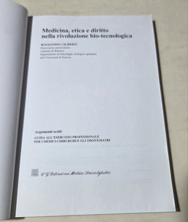 Medicina, etica e diritto nella rivoluzione bio-tecnologica