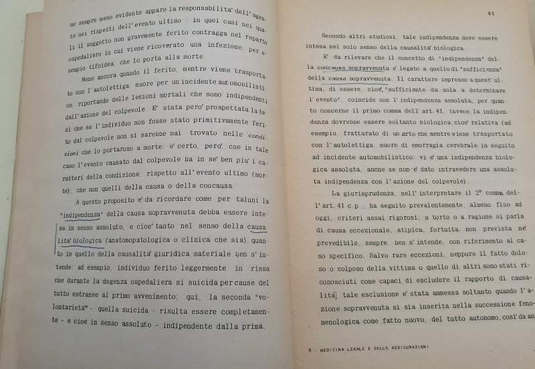 MEDICINA LEGALE E DELLE ASSICURAZIONI - 3 VOLL(1965)