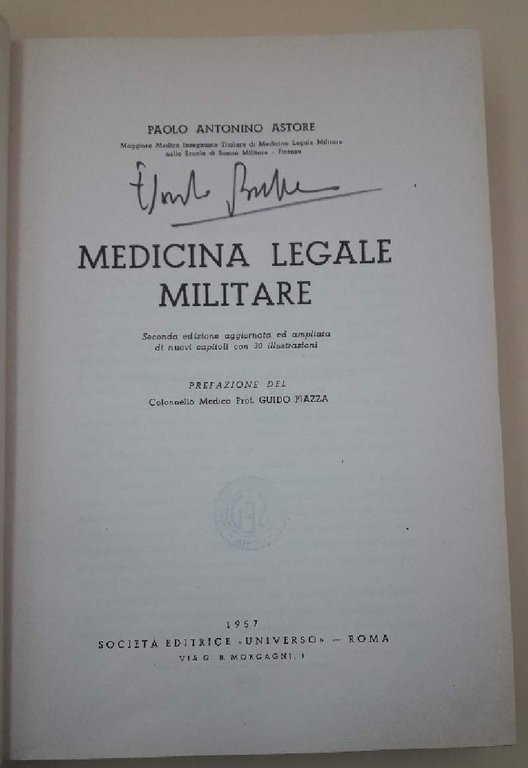 MEDICINA LEGALE MILITARE(1957)