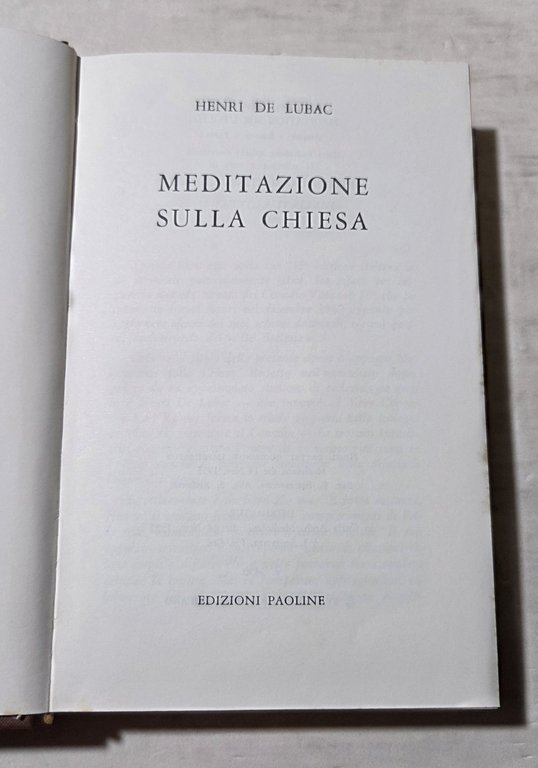 Meditazioni sulla Chiesa