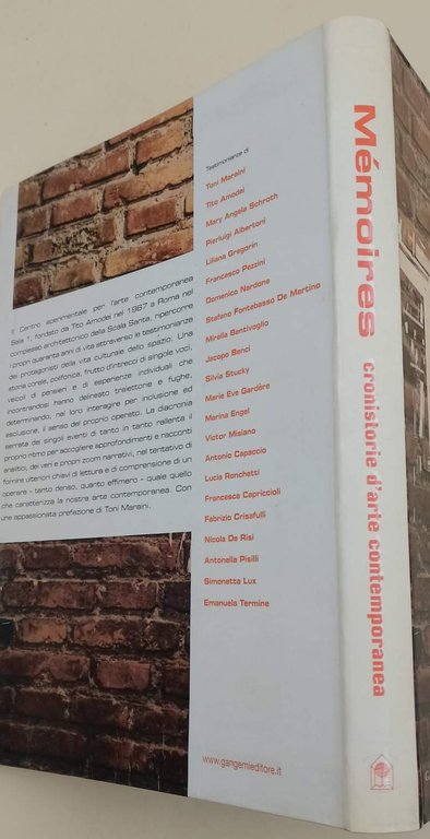 MEMOIRES-SALA 1 -CRONISTORIE D'ARTE CONTEMPORANEA 1967-2007(2008)