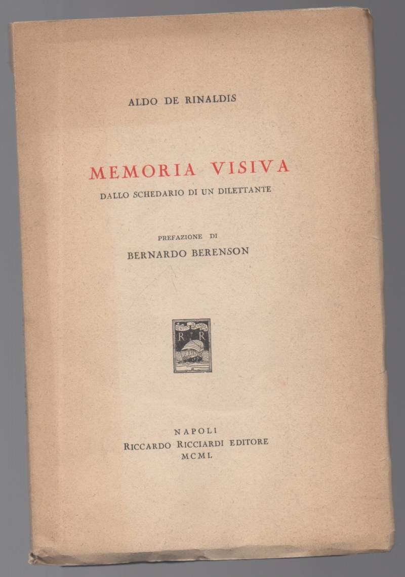 MEMORIA VISIVA dallo schedario di un dilettante (1950)