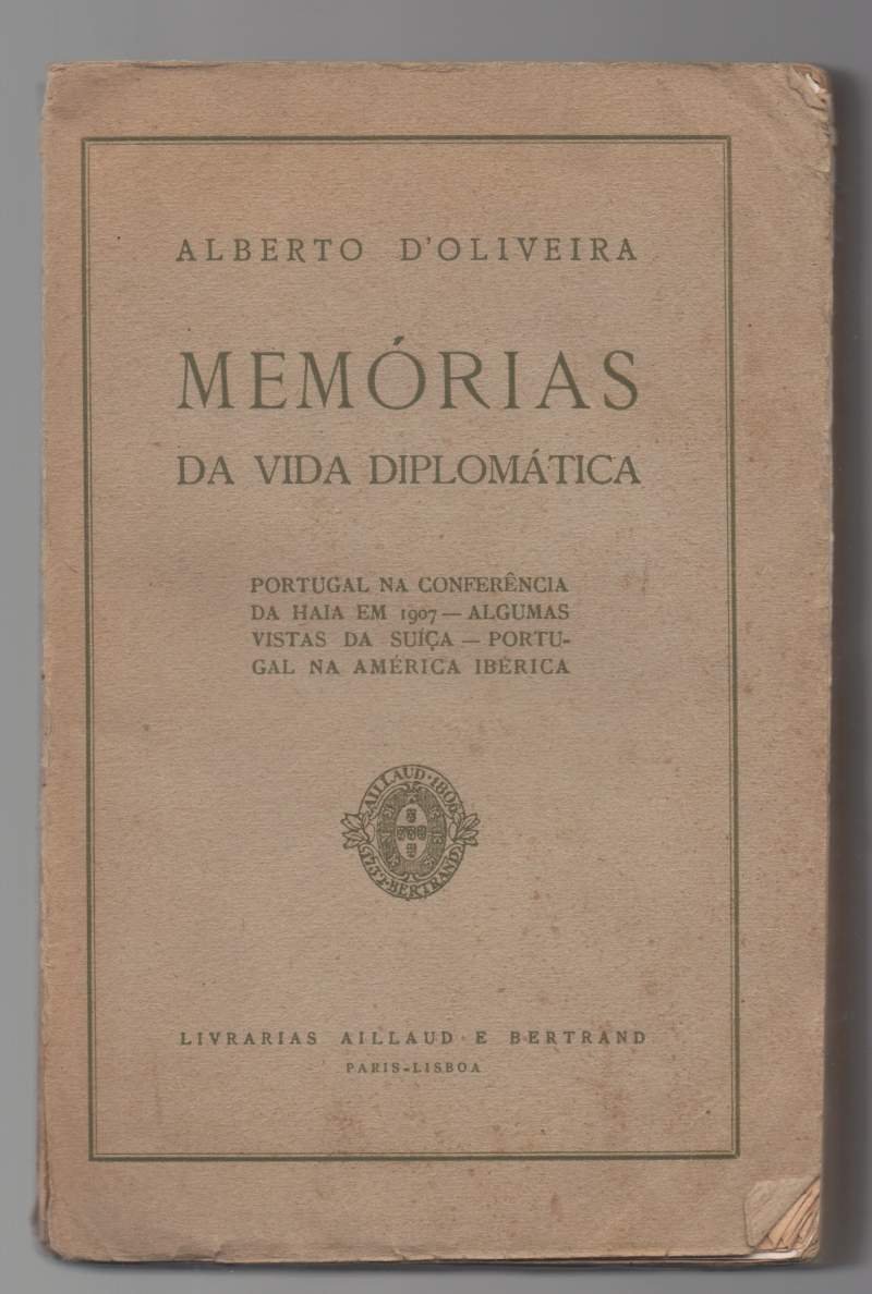 MEMORIAS DA VIDA DIPLOMATICA (s.d.)