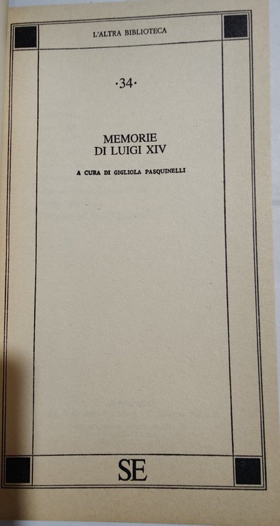 Memorie di Luigi XIV