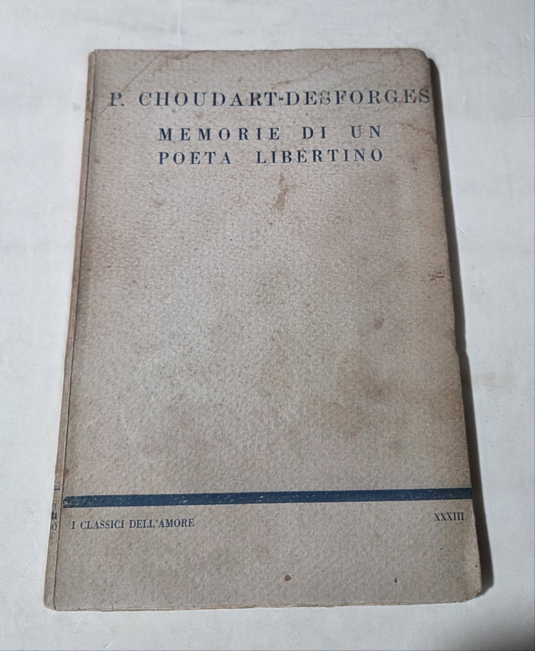 Memorie di un poeta libertino