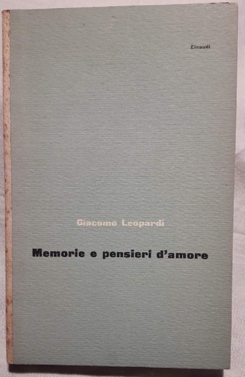 MEMORIE E PENSIERI D'AMORE(1956)