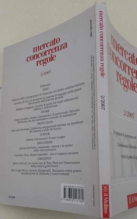 MERCATO CONCORRENZA REGOLE 2/2007