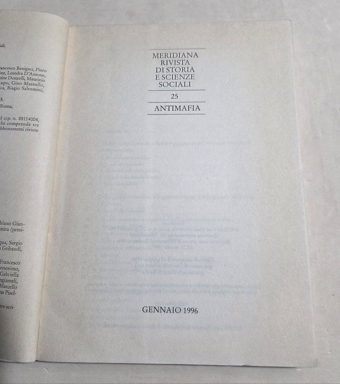 Meridiana. Antimafia (Vol. 25) | Immagine Gallery 2