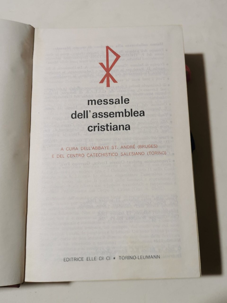 Messale dell'assemblea cristiana