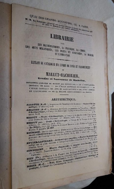 METHODE DES MOINDRES CARRES(1855)