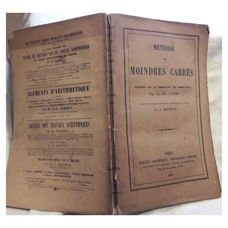 METHODE DES MOINDRES CARRES(1855)