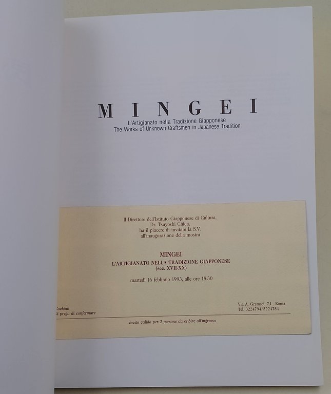 Mingei- L'Artigianato nella Tradizione Giapponese- The Works of Unknown Craftsmen …