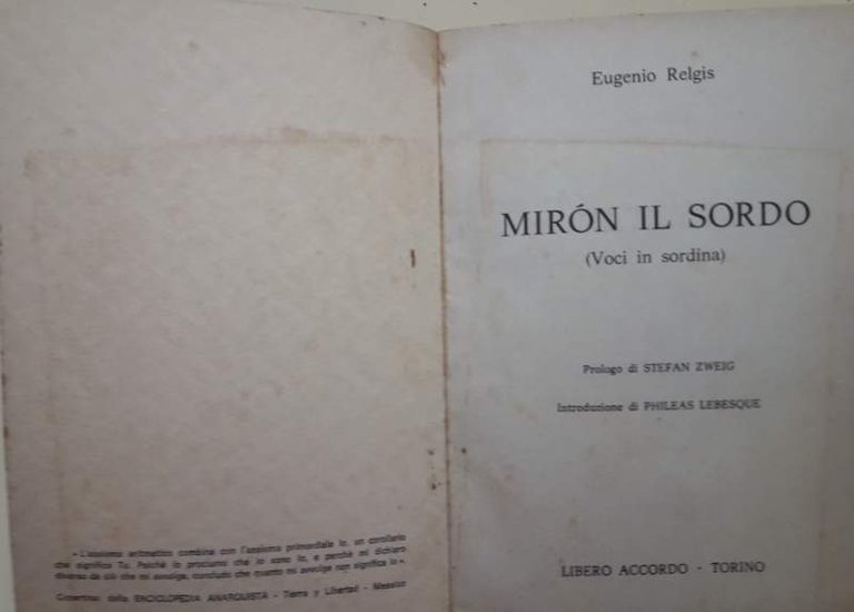 MIRON IL SORDO(VOCI IN SORDINA)