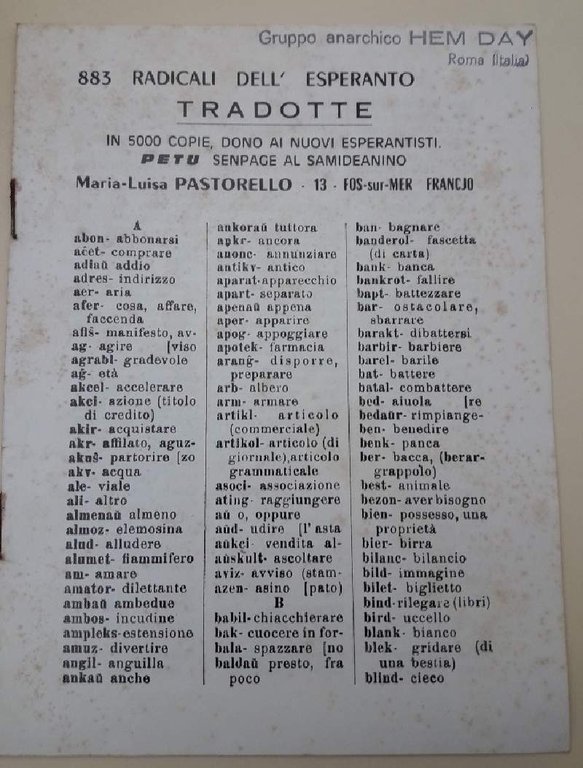 MIRON IL SORDO(VOCI IN SORDINA)