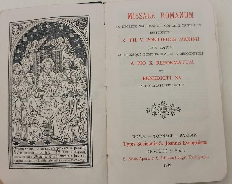 MISSALE ROMANUM EX DECRETO SACROSANCTI CONCILII TRIDENTINI RESTITUTUM S.PII V …