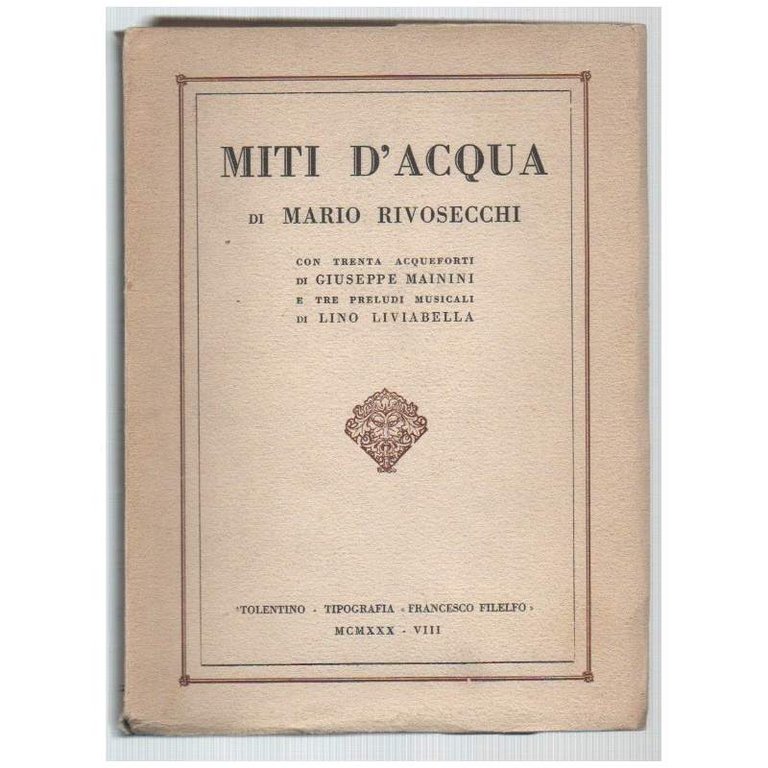 MITI D'ACQUA(1930)