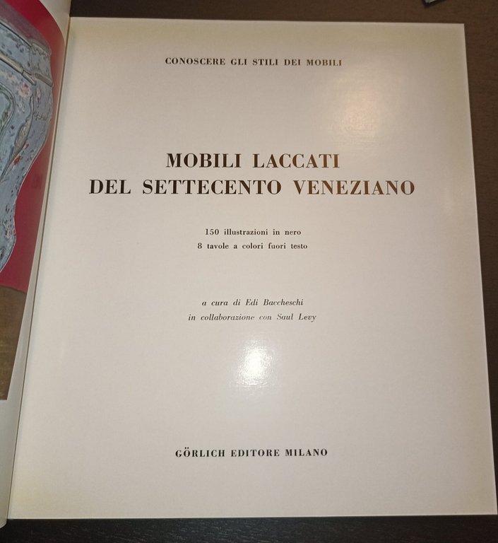 Mobili laccati del settecento venziano