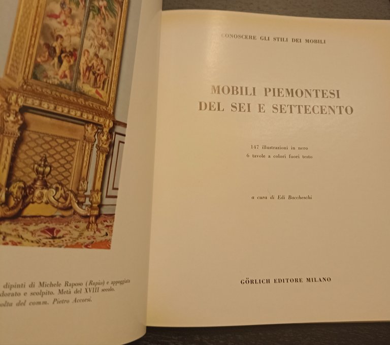 Mobili piemontesi del sei e settecento