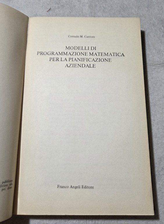 Modelli di programmazione matematica per la pianificazione aziendale | Immagine Gallery 2
