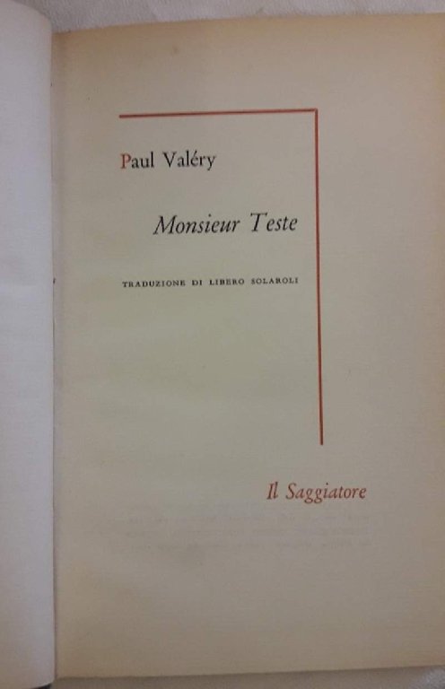 MONSIEUR TESTE(1961)