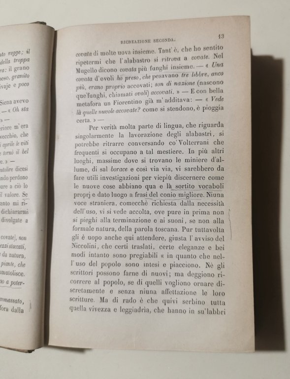 Moralita' e poesia del vivente linguaggio della Toscana