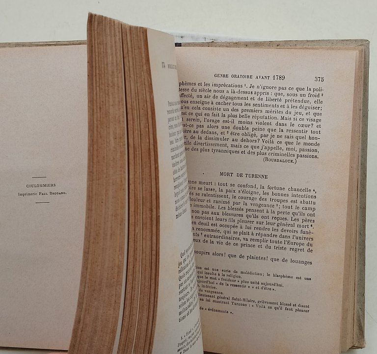 Morceaux Choisis de Litterature Francaise(Prose et Vers) 2' Partie-Les Genres …