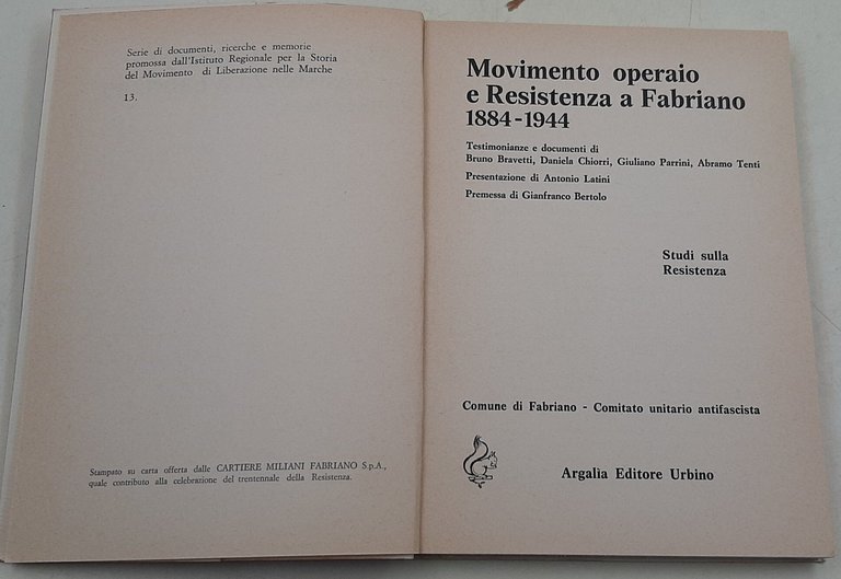 Movimento operaio e Resistenza a Fabriano 1884-1944 | Immagine Gallery 2
