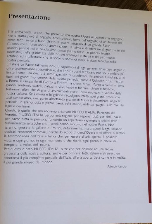 Museo Italia-la piu grande mostra d'arte all'aria aperta. 10 voll.