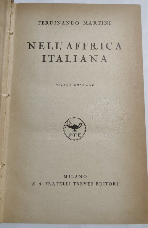 Nell'Affrica italiana