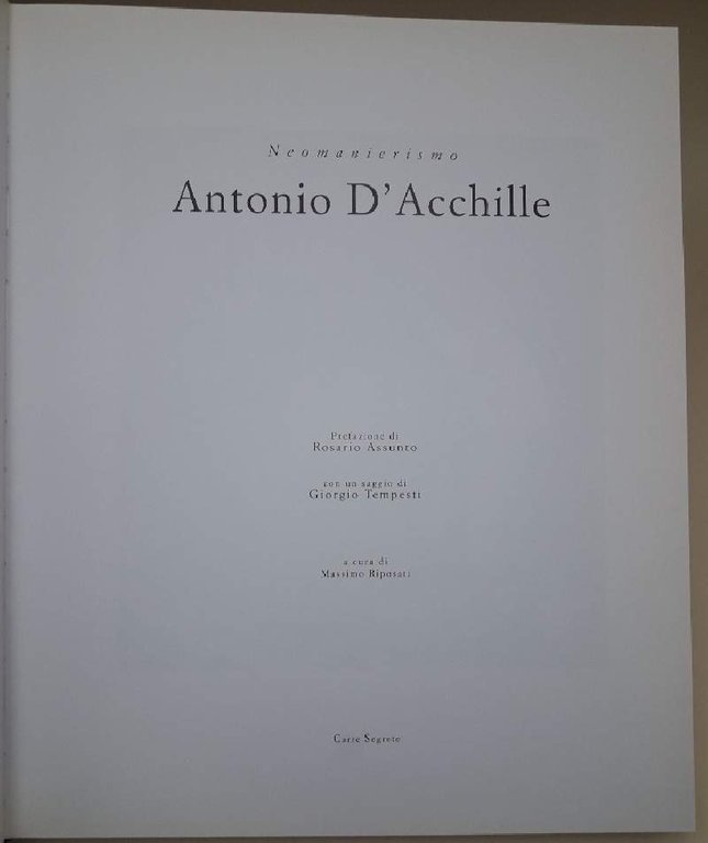 NEOMANIERISMO-ANTONIO D'ACCHILLE(1995)